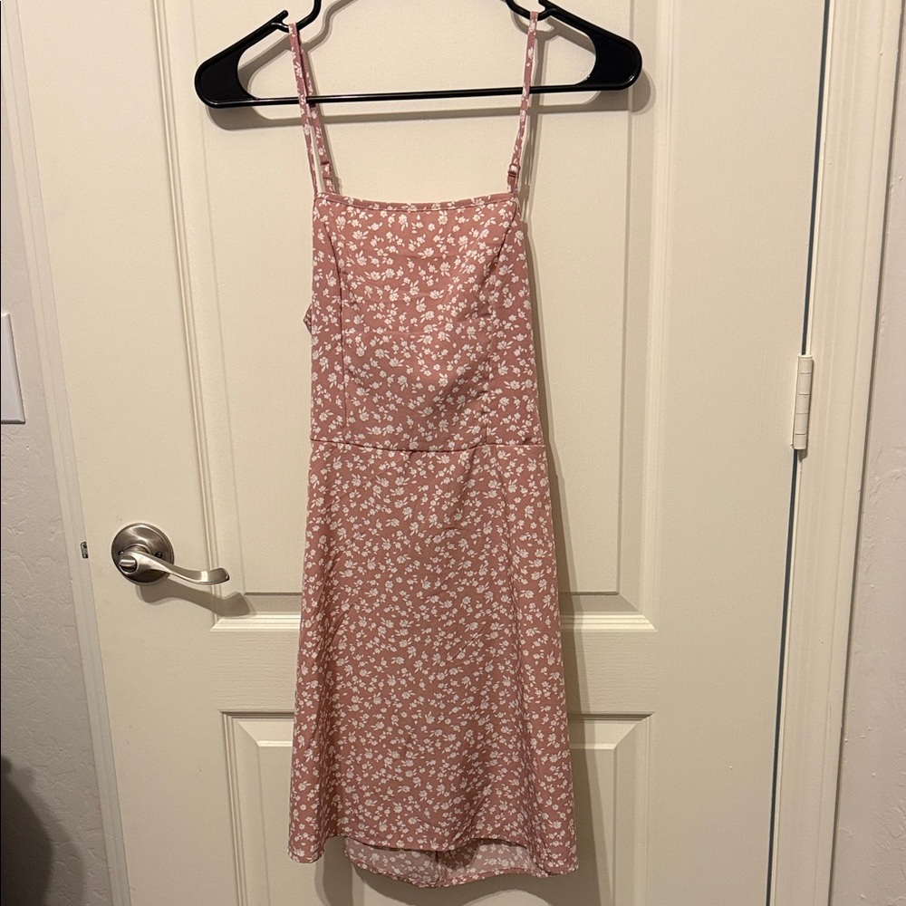 SHEIN Pink Floral Mini Dress